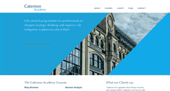 Desktop Screenshot of catenion-academy.com